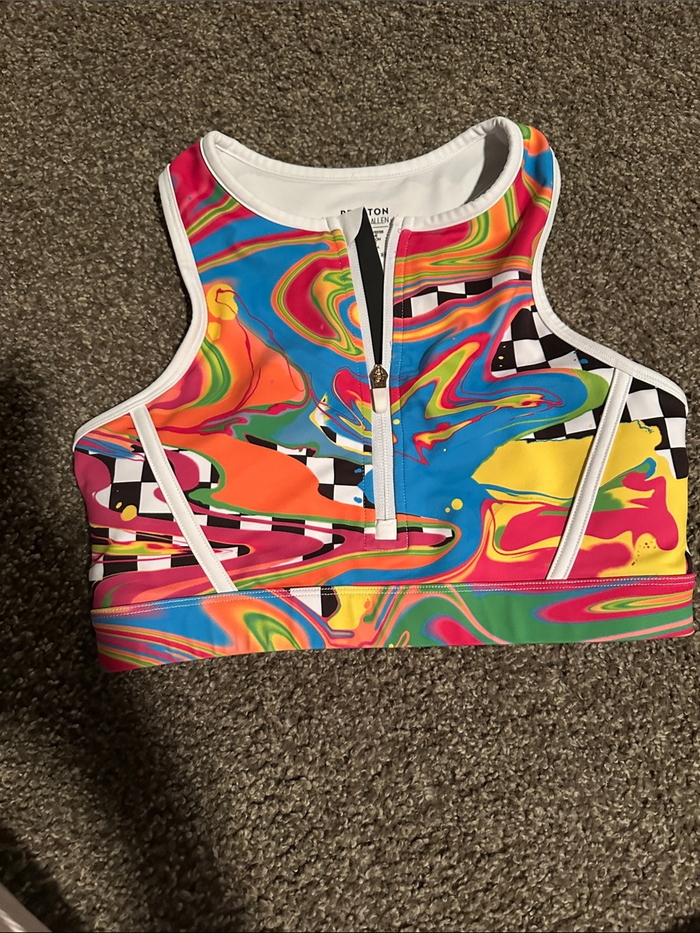 Peloton White Racerback Sports Bra